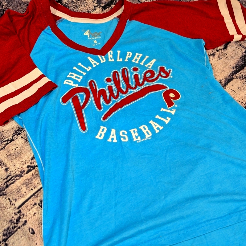Women's Official Philadelphia Phillies Baseball Tee